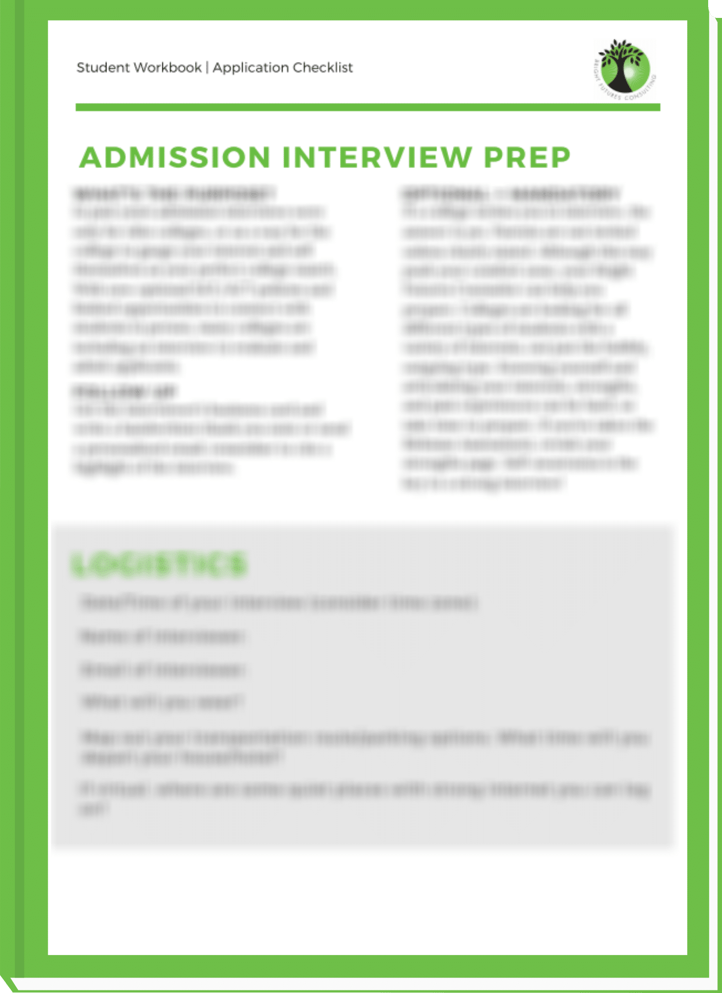 Admission interview Prep Guide